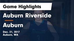 Auburn Riverside  vs Auburn Game Highlights - Dec. 21, 2017