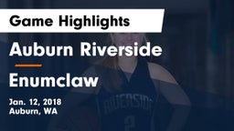 Auburn Riverside  vs Enumclaw Game Highlights - Jan. 12, 2018