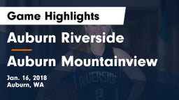 Auburn Riverside  vs Auburn Mountainview  Game Highlights - Jan. 16, 2018