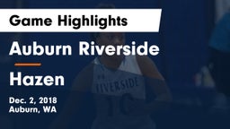 	Auburn Riverside  vs Hazen  Game Highlights - Dec. 2, 2018