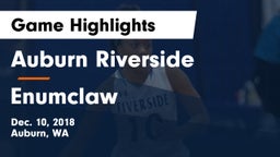 	Auburn Riverside  vs Enumclaw  Game Highlights - Dec. 10, 2018