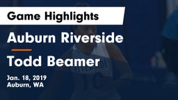 	Auburn Riverside  vs Todd Beamer  Game Highlights - Jan. 18, 2019