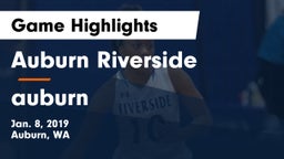 	Auburn Riverside  vs auburn  Game Highlights - Jan. 8, 2019