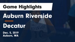 	Auburn Riverside  vs Decatur  Game Highlights - Dec. 5, 2019