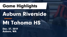 	Auburn Riverside  vs Mt Tahoma HS Game Highlights - Dec. 27, 2019