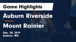 	Auburn Riverside  vs Mount Rainier  Game Highlights - Dec. 28, 2019
