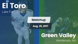 Matchup: El Toro  vs. Green Valley  2017