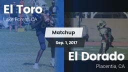 Matchup: El Toro  vs. El Dorado  2017