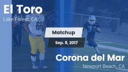 Matchup: El Toro  vs. Corona del Mar  2017