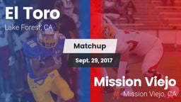 Matchup: El Toro  vs. Mission Viejo  2017