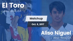 Matchup: El Toro  vs. Aliso Niguel  2017