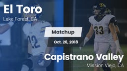 Matchup: El Toro  vs. Capistrano Valley  2018
