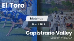 Matchup: El Toro  vs. Capistrano Valley  2019