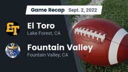 Recap: El Toro  vs. Fountain Valley  2022