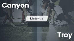 Matchup: Canyon  vs. Troy  2016