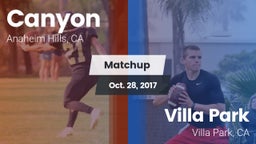Matchup: Canyon  vs. Villa Park  2017