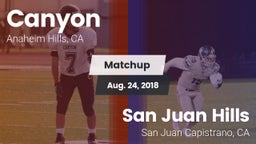 Matchup: Canyon  vs. San Juan Hills  2018