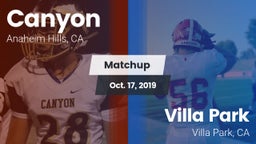 Matchup: Canyon  vs. Villa Park  2019