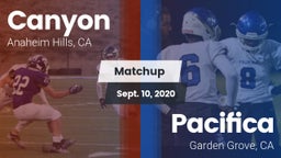 Matchup: Canyon  vs. Pacifica  2020