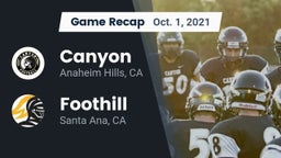 Recap: Canyon  vs. Foothill  2021