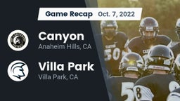 Recap: Canyon  vs. Villa Park  2022