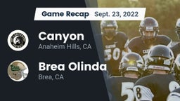 Recap: Canyon  vs. Brea Olinda  2022