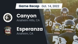 Recap: Canyon  vs. Esperanza  2022