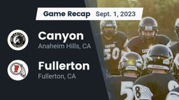 Recap: Canyon  vs. Fullerton  2023