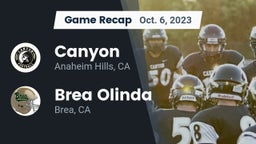 Recap: Canyon  vs. Brea Olinda  2023