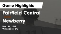 Fairfield Central  vs Newberry Game Highlights - Dec. 14, 2018
