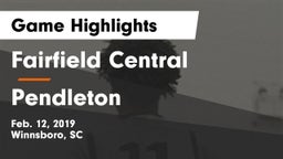 Fairfield Central  vs Pendleton  Game Highlights - Feb. 12, 2019