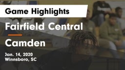 Fairfield Central  vs Camden  Game Highlights - Jan. 14, 2020