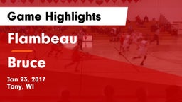 Flambeau  vs Bruce Game Highlights - Jan 23, 2017