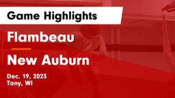 Flambeau  vs New Auburn  Game Highlights - Dec. 19, 2023