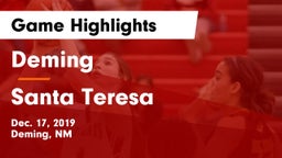 Deming  vs Santa Teresa Game Highlights - Dec. 17, 2019