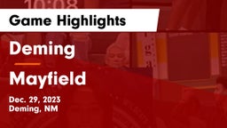 Deming  vs Mayfield  Game Highlights - Dec. 29, 2023