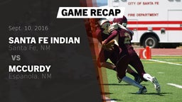 Recap: Santa Fe Indian  vs. McCurdy  2016