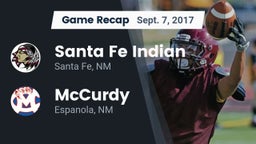 Recap: Santa Fe Indian  vs. McCurdy  2017