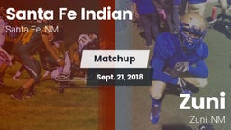 Matchup: Santa Fe Indian vs. Zuni  2018