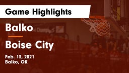 Balko  vs Boise City  Game Highlights - Feb. 13, 2021