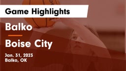 Balko  vs Boise City  Game Highlights - Jan. 31, 2023