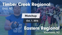 Matchup: Timber Creek vs. Eastern Regional  2016