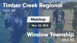 Matchup: Timber Creek vs. Winslow Township  2016