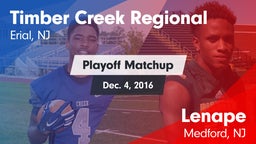 Matchup: Timber Creek vs. Lenape  2016