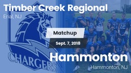 Matchup: Timber Creek vs. Hammonton  2018