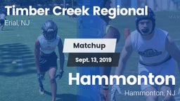 Matchup: Timber Creek vs. Hammonton  2019
