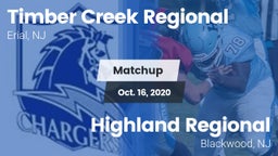 Matchup: Timber Creek vs. Highland Regional  2020