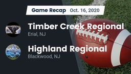 Recap: Timber Creek Regional  vs. Highland Regional  2020