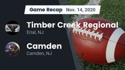 Recap: Timber Creek Regional  vs. Camden  2020