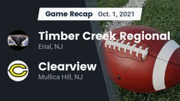 Recap: Timber Creek Regional  vs. Clearview  2021